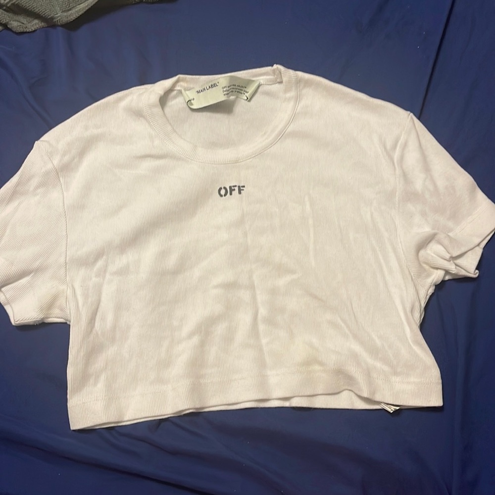 Off white crop top